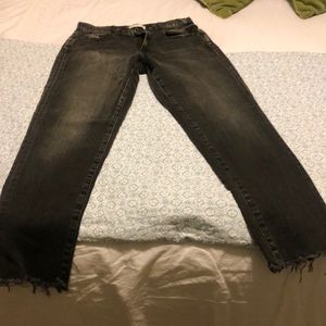 Moussy Vintage black washed tapered jean. Worn once size 28.